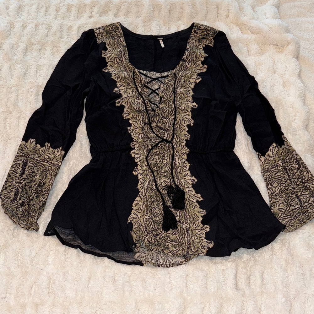 Free People, boho blouse